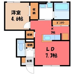 ヴァンベール B棟の物件間取画像